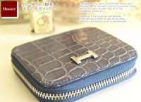 クロコダイル　財布　「エレーヌ/2nd」　小銭入れ　ラウンドファスナー メンズ　レディース　日本製　ブランド