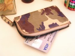 画像1: クロコダイル　カードケース　 「ル・カルタ」　　ラウンドファスナー　財布　ミリタリー　レディース　メンズ　日本製　ブランド