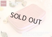 クロコダイル　ミニ財布　「クラニカ 2011」　　財布　ピンク　長財布　レディース　メンズ　日本製　ブランド