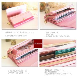 画像3: クロコダイル　長財布　「フィナンシェ」　財布　紫　レディース　日本製　ブランド