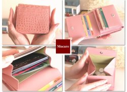 画像3: クロコダイル　二つ折り財布　「ピブレ」　ピンク　長財布　レディース　メンズ　日本製　ブランド